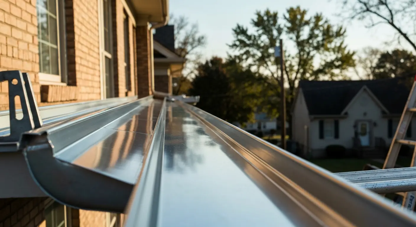 New gutter installation