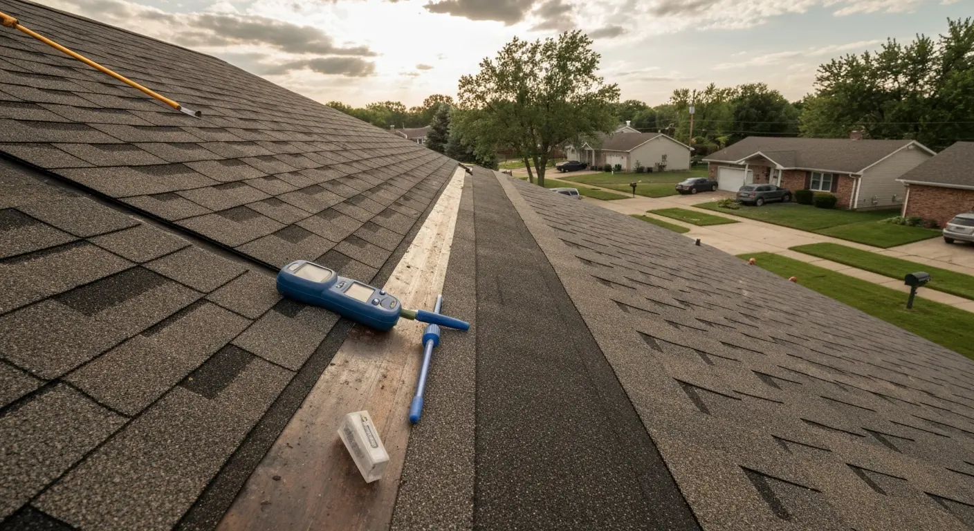 Storm damage repair in Rolla neighborhood
