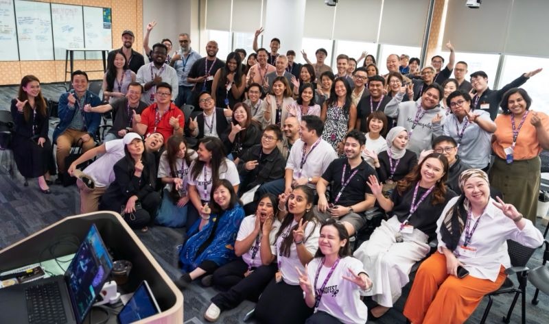 A workshop group photo