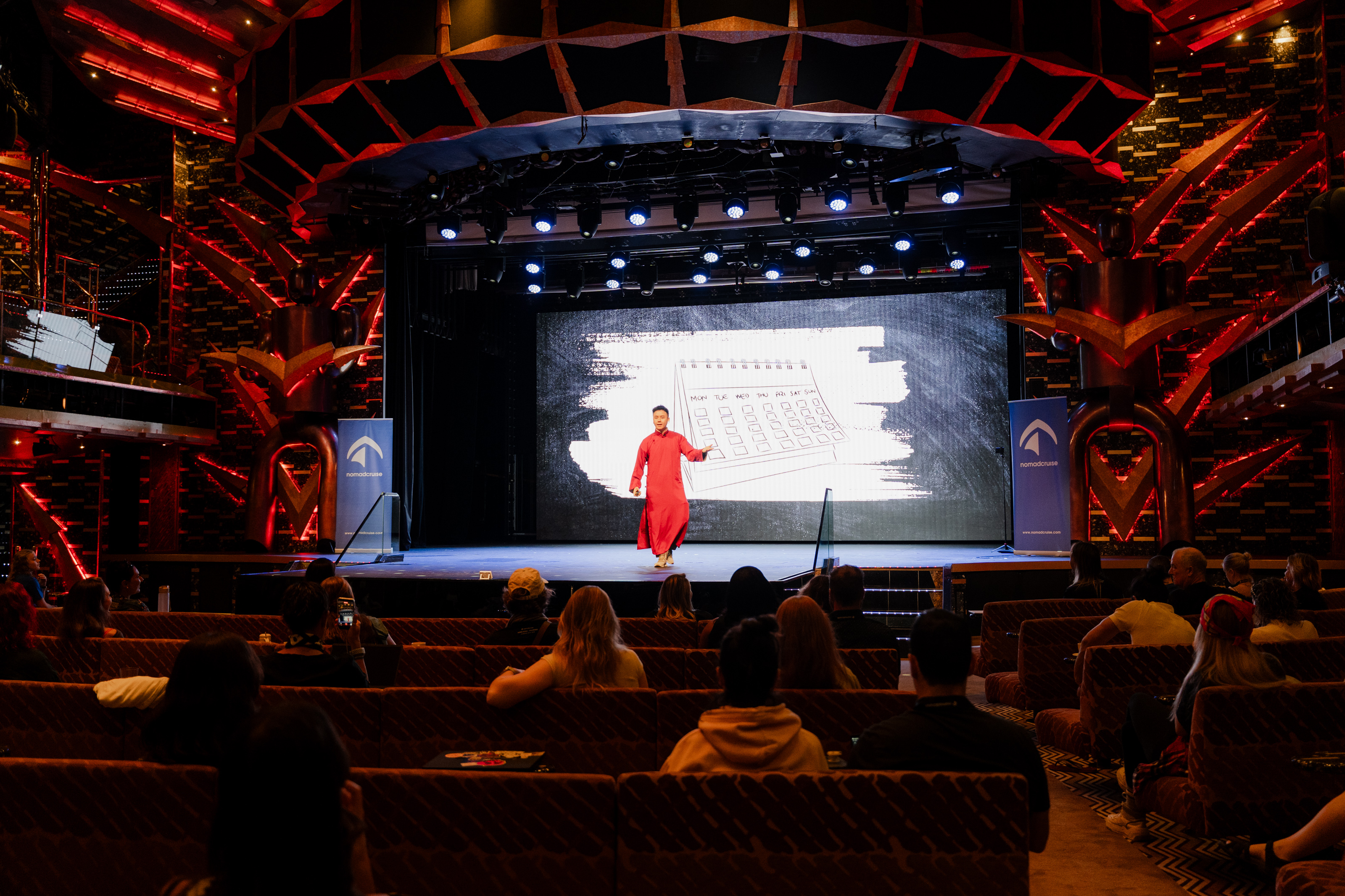 A theatre stage talk
