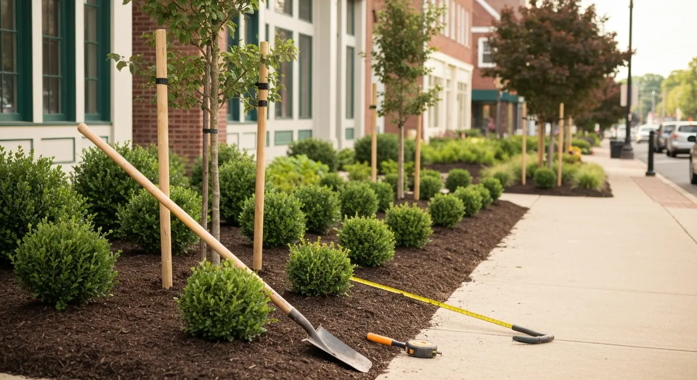 Landscape design and plantings