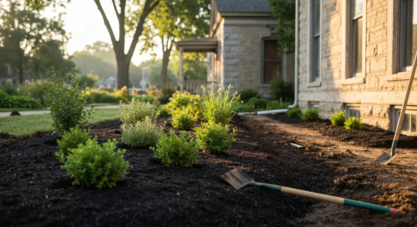 Landscape design installation in Taylorville