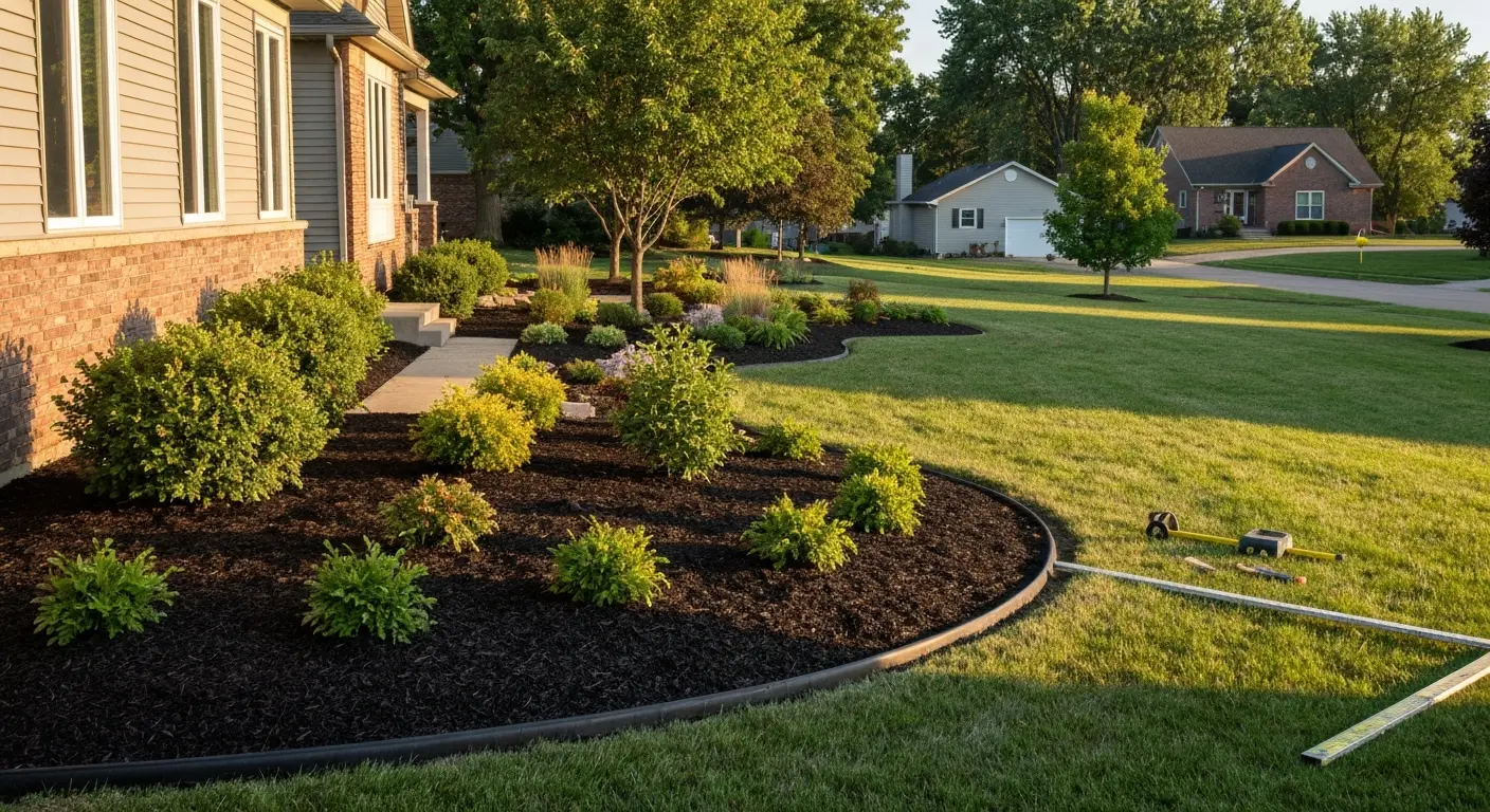 Landscape design and planting in Pana