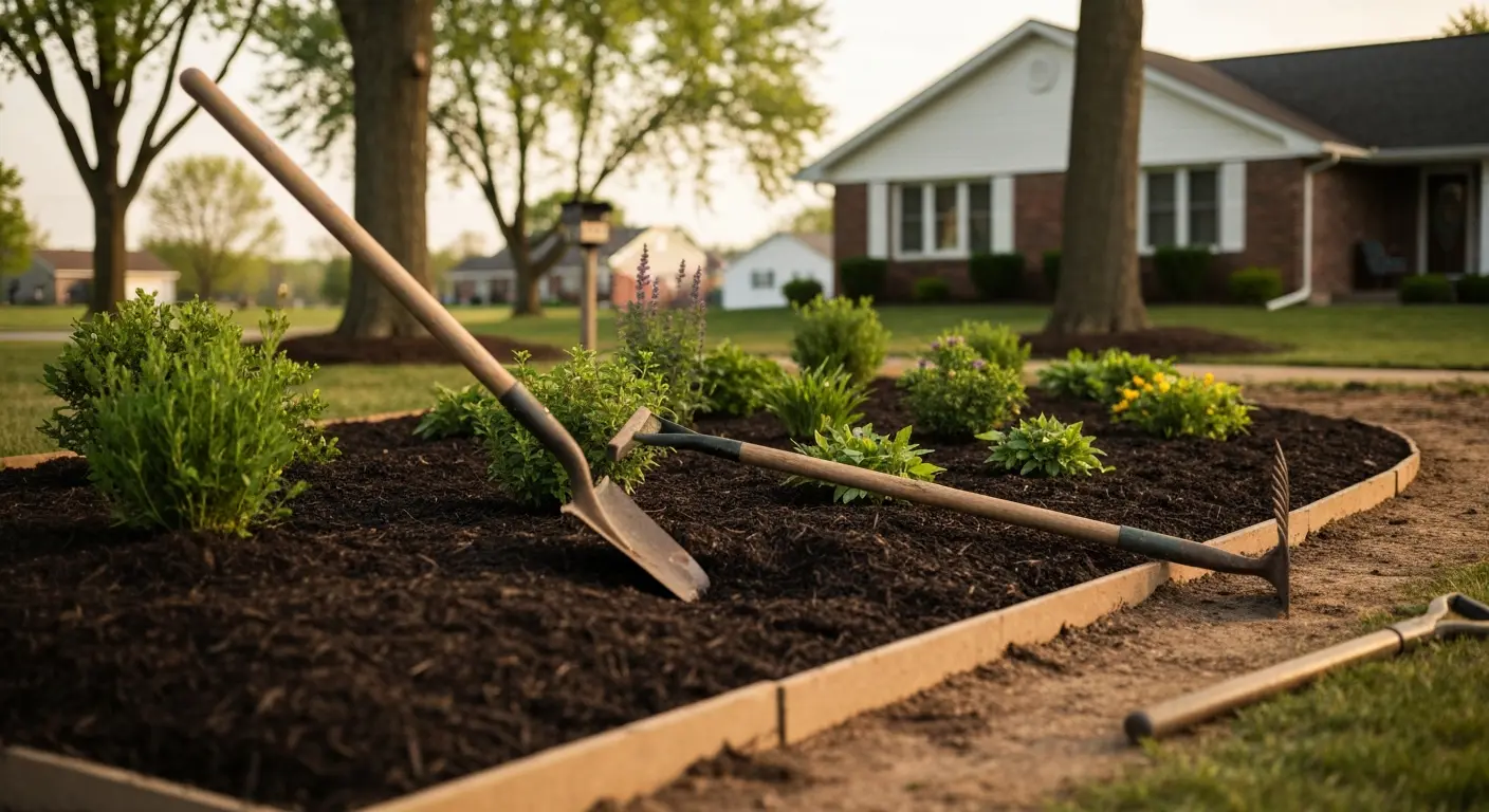 Landscape design installation