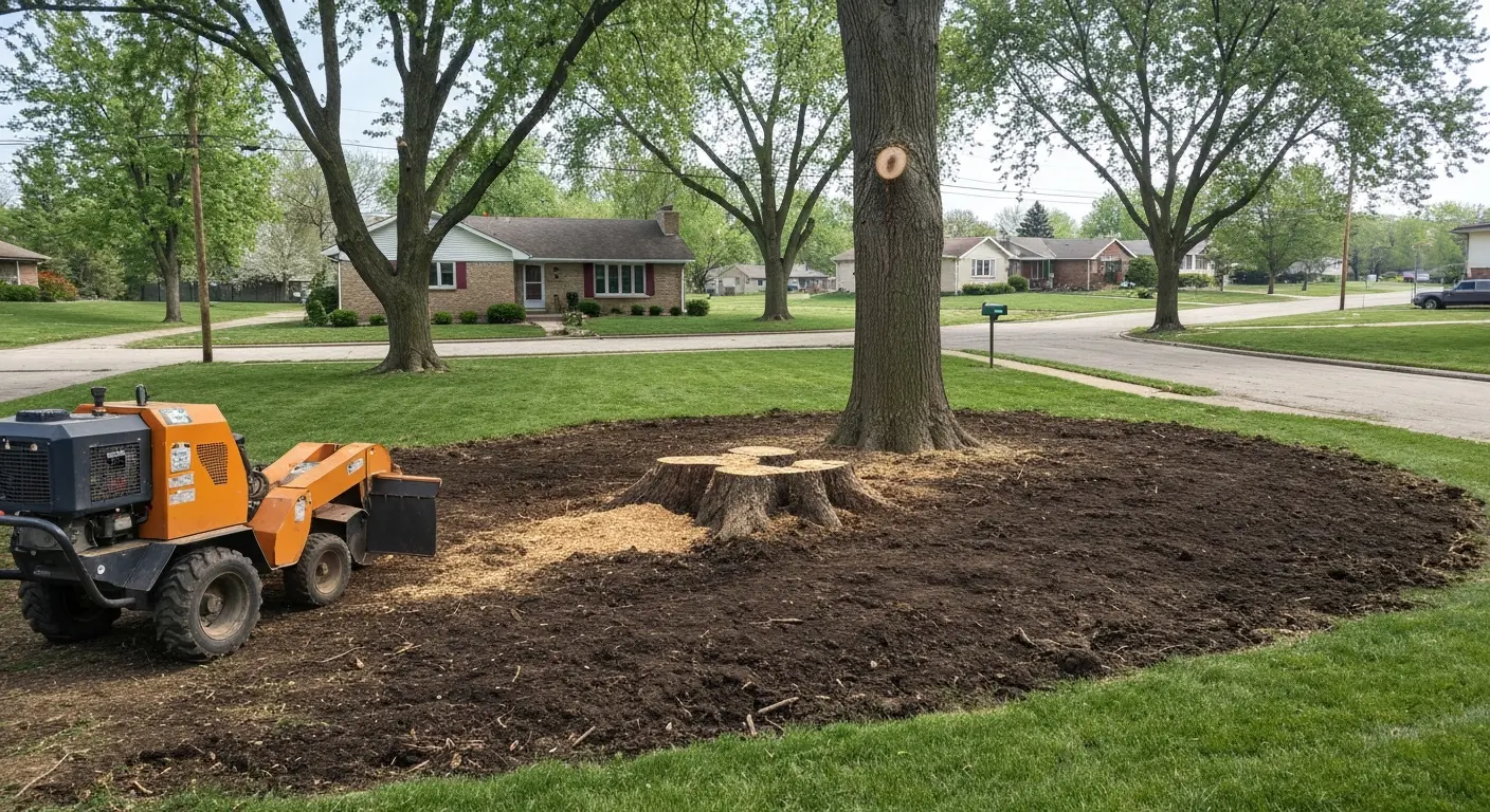 Tree removal and stump grinding