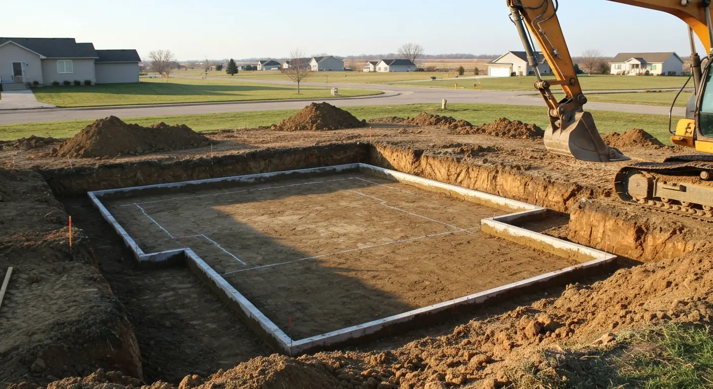 Excavation foundation prep