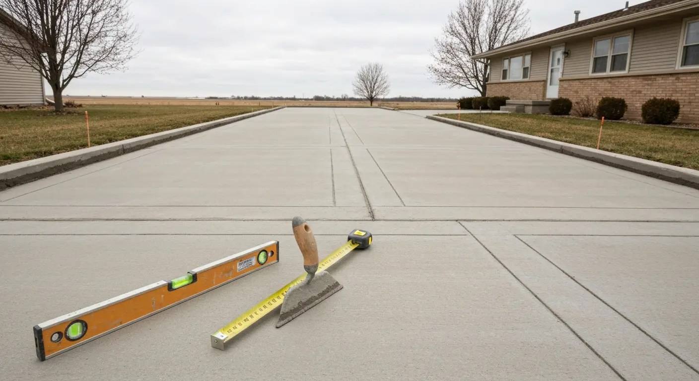 Concrete driveway repair