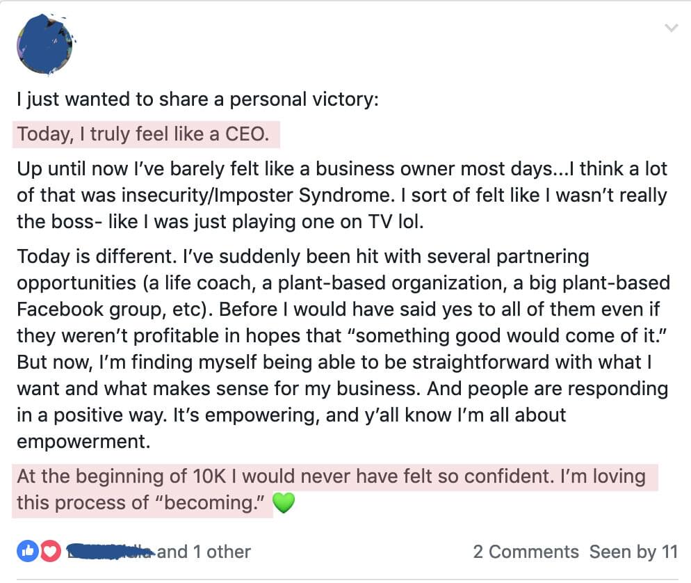 Today I truly feel like a CEO