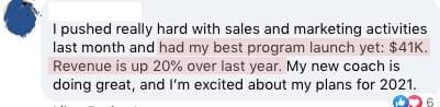 Best program launch yet: $41k