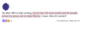 I have more engagement in my emails than I ever had in the past