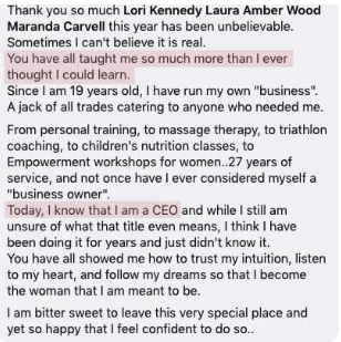 Today I know that I am a CEO.