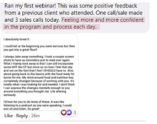 Feeling more and more confident in the program and process each day.