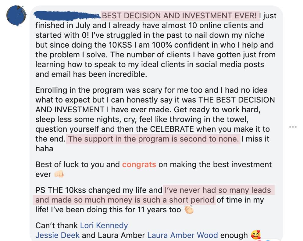 I've never had so many leads and made so much money in such a short period of time