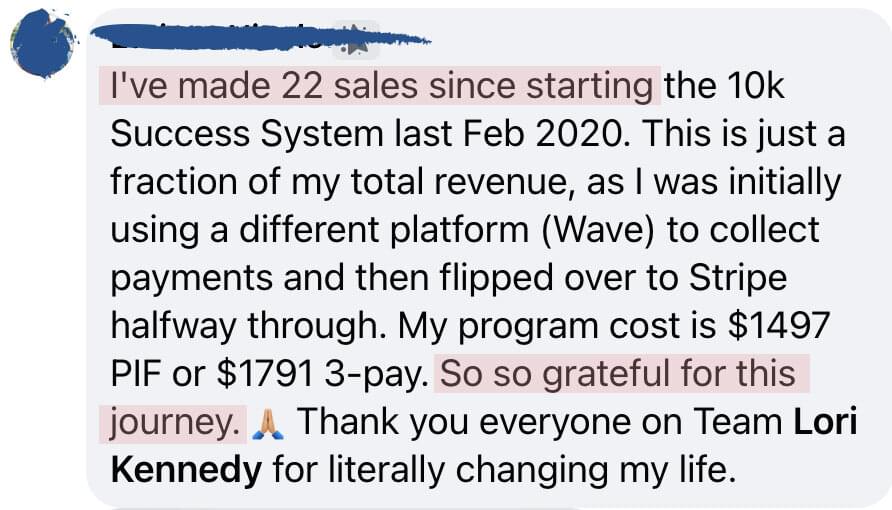I've made 22 sales since starting