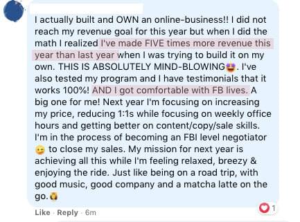 I've made 5x more revenue this year than last year
