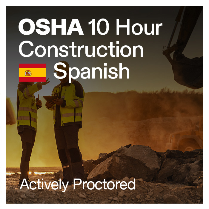 OSHA 10 hour Construction Training Course Proctored New York (Spanish)