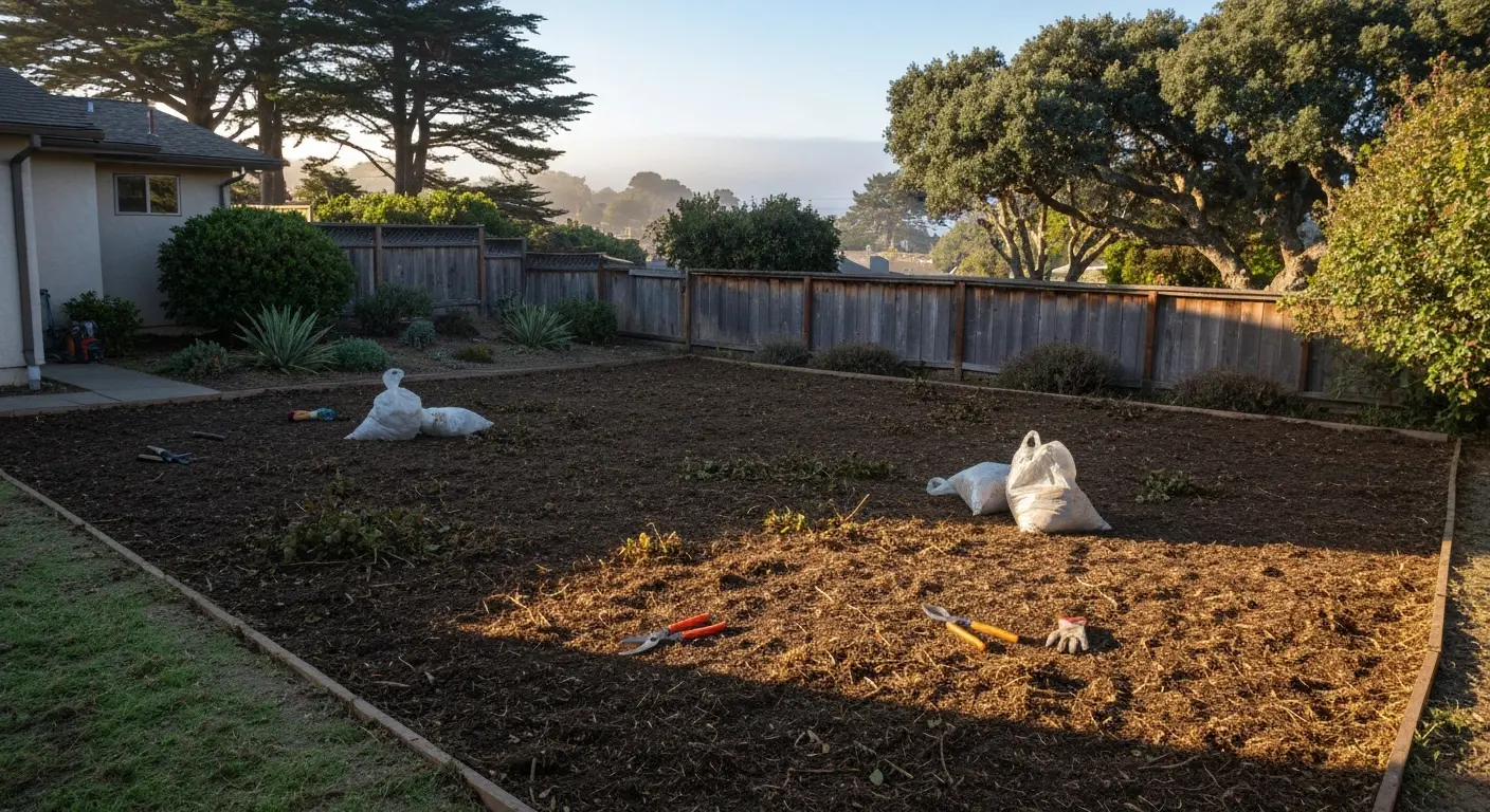 Residential poison oak removal project
