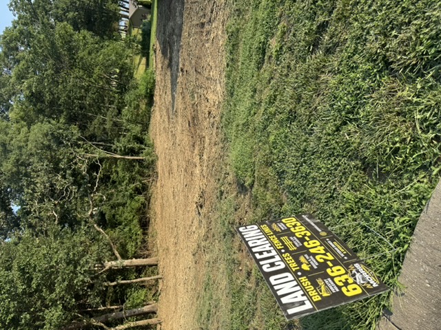 Land clearing equipment on site