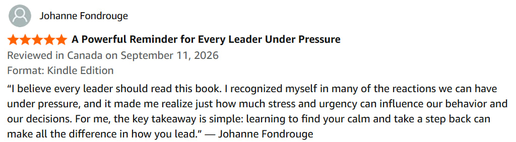 Reader review from Johane