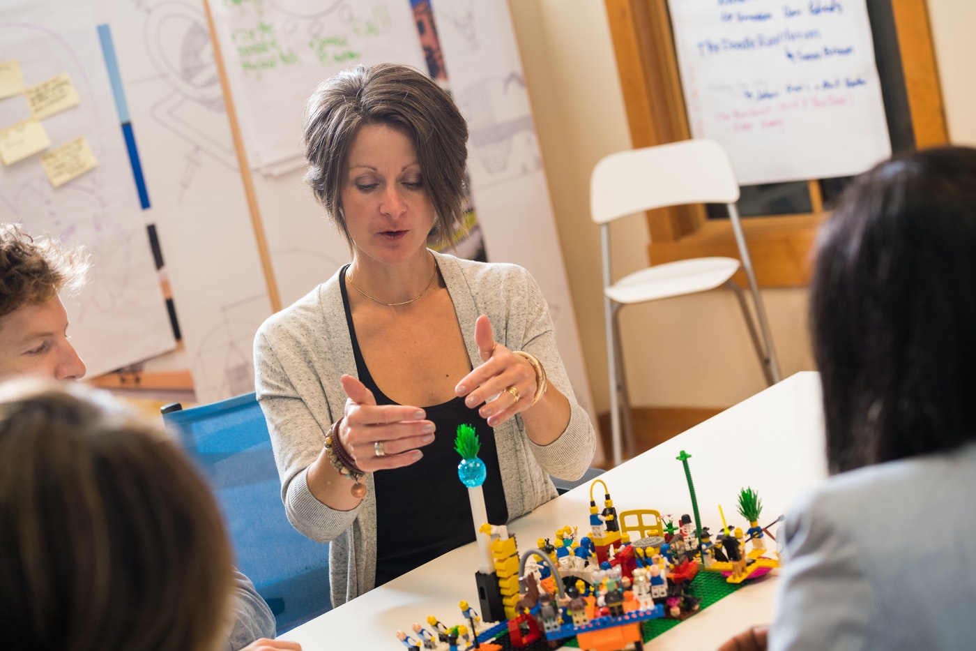 Team exploring creativity and focus during a LEGO® SERIOUS PLAY® workshop