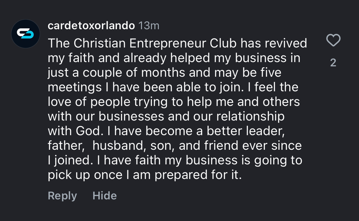 CEC member testimonial
