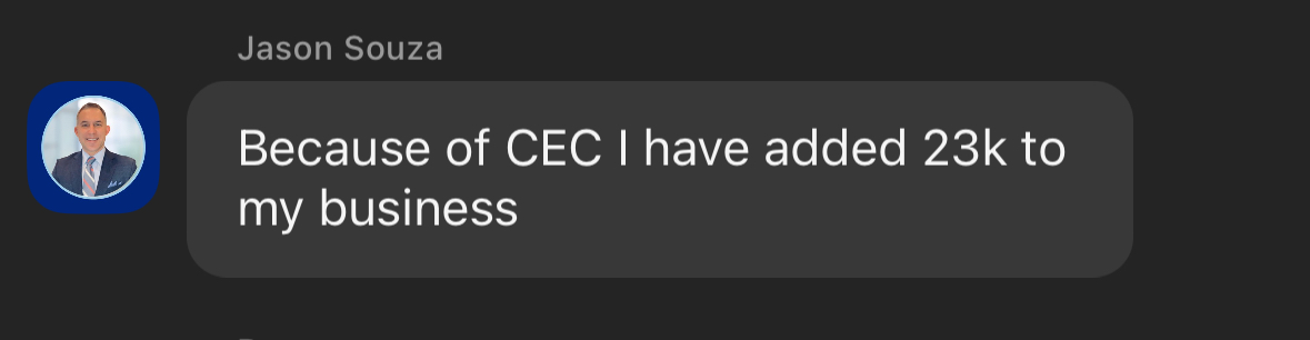 CEC member testimonial