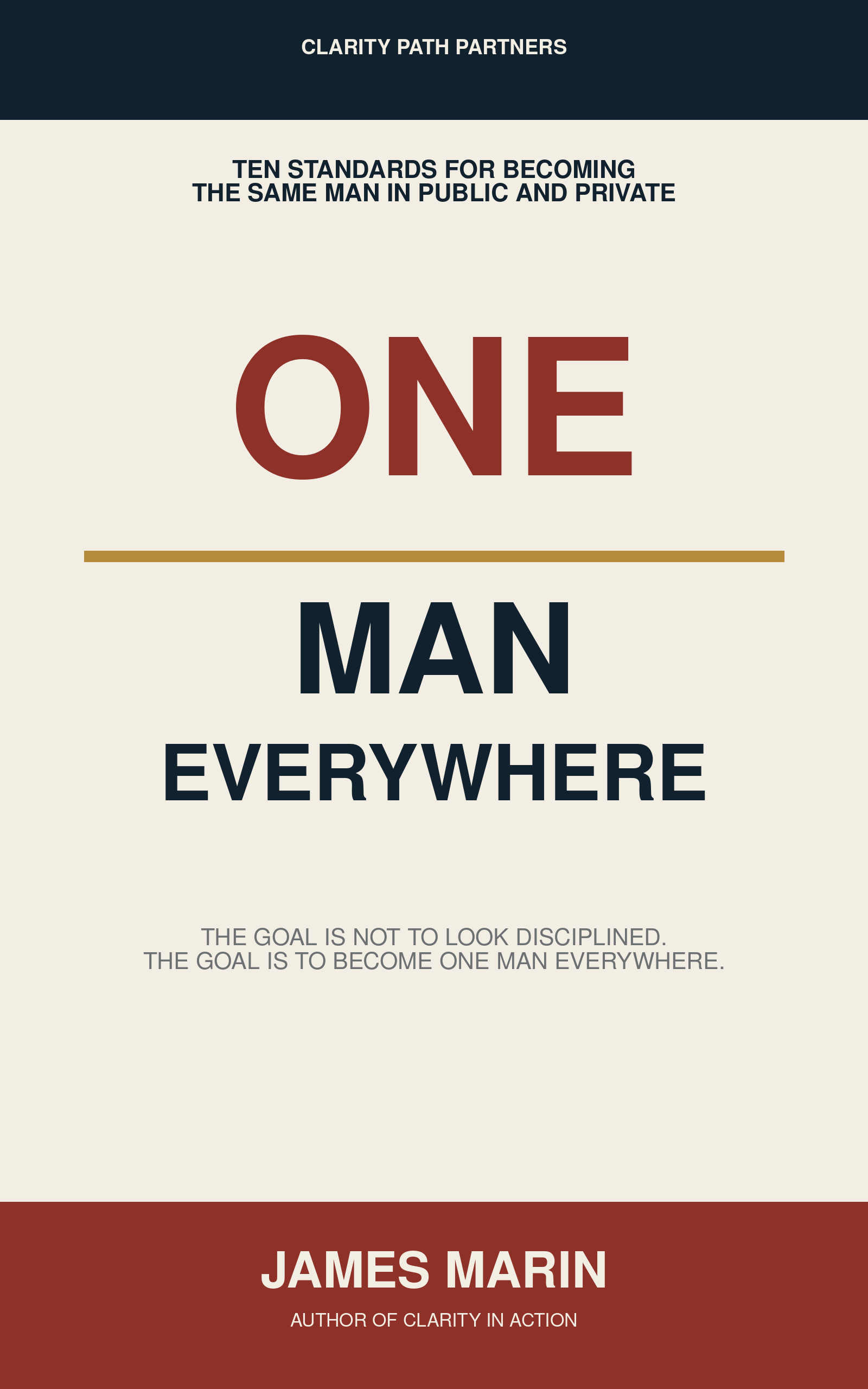One Man Everywhere book cover by James Marin