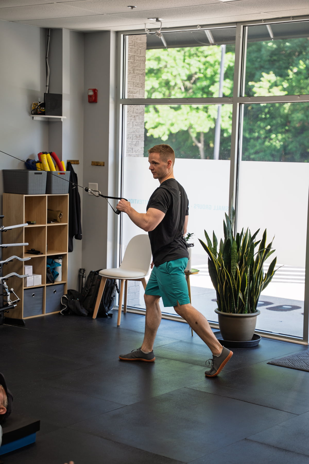 Corey Nielsen coaching a member at Fitspire Personal Training