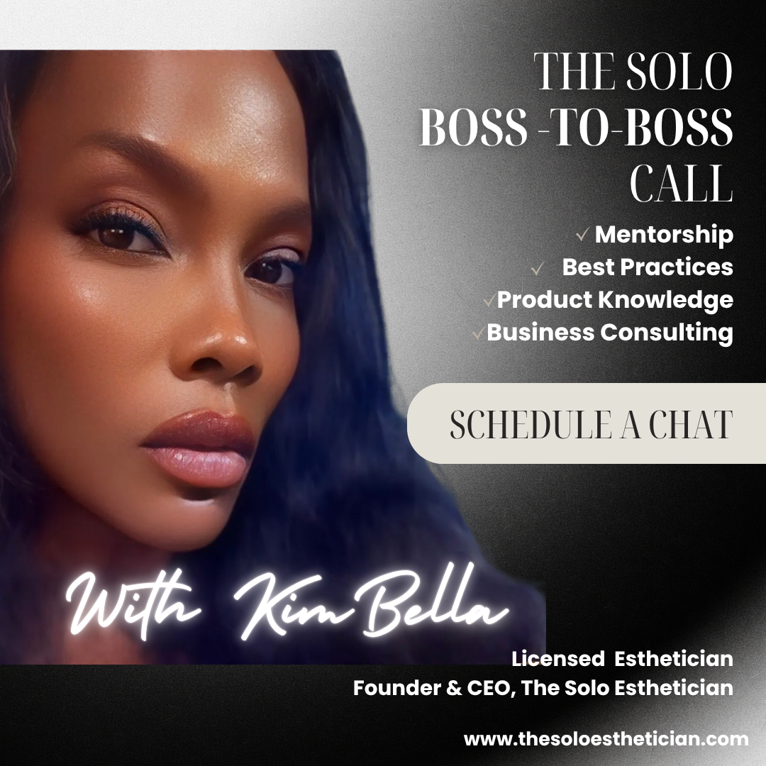 esthetician using email marketing to communicate service updates and price changes to clients