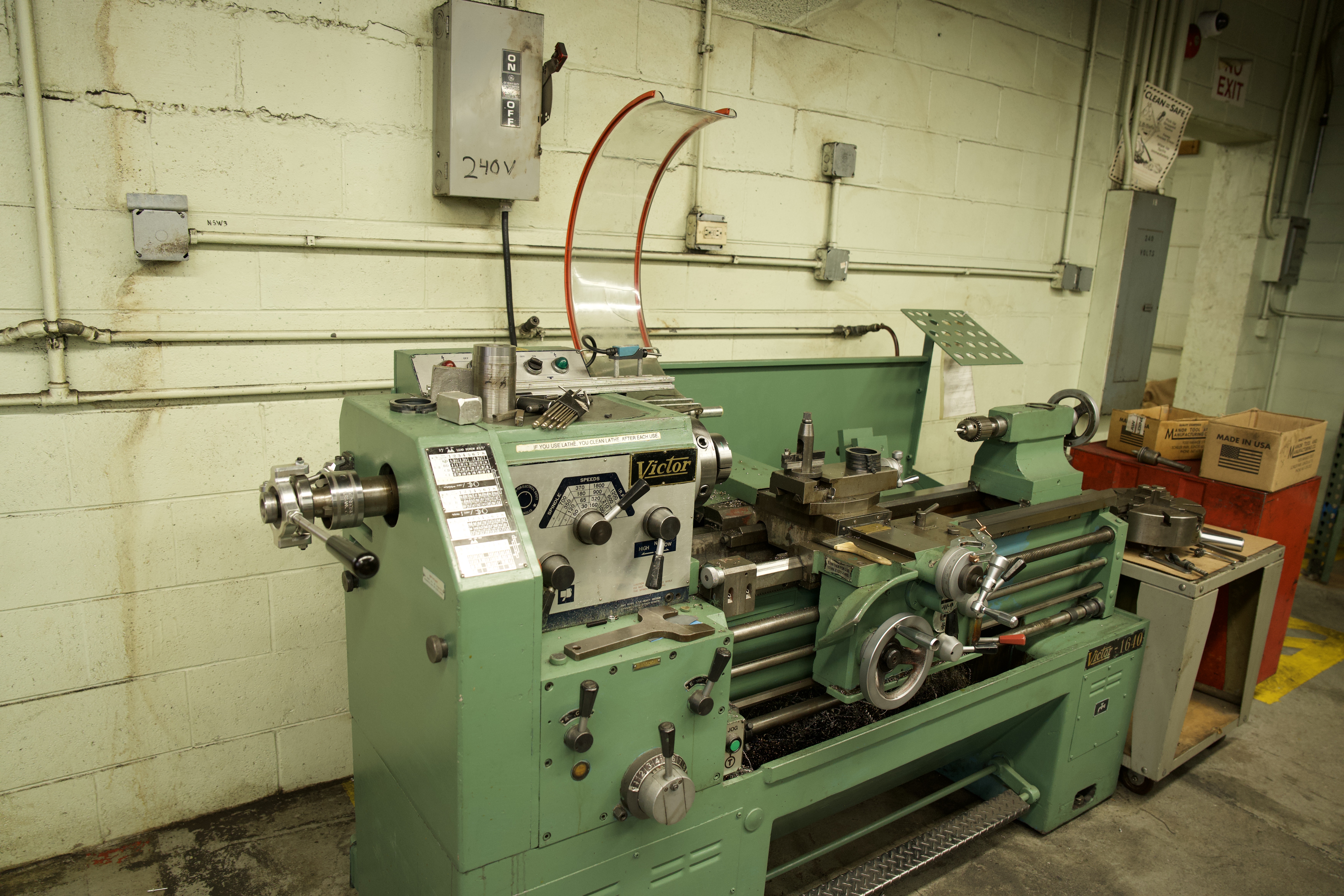 Secondary machining and finishing on a lathe at Manor Tool