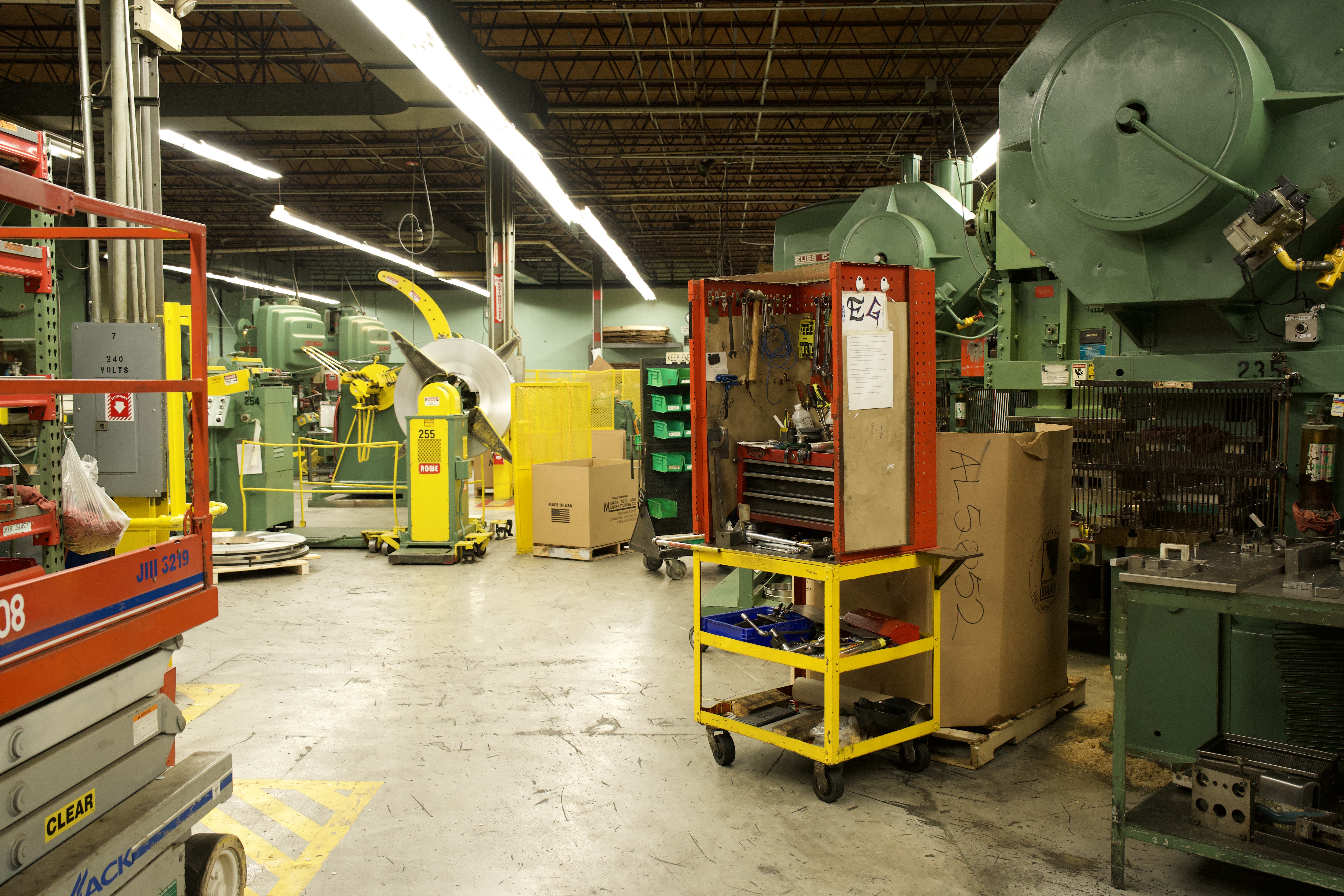 Manor Tool precision stamping facility — medical component manufacturing, Schiller Park, IL