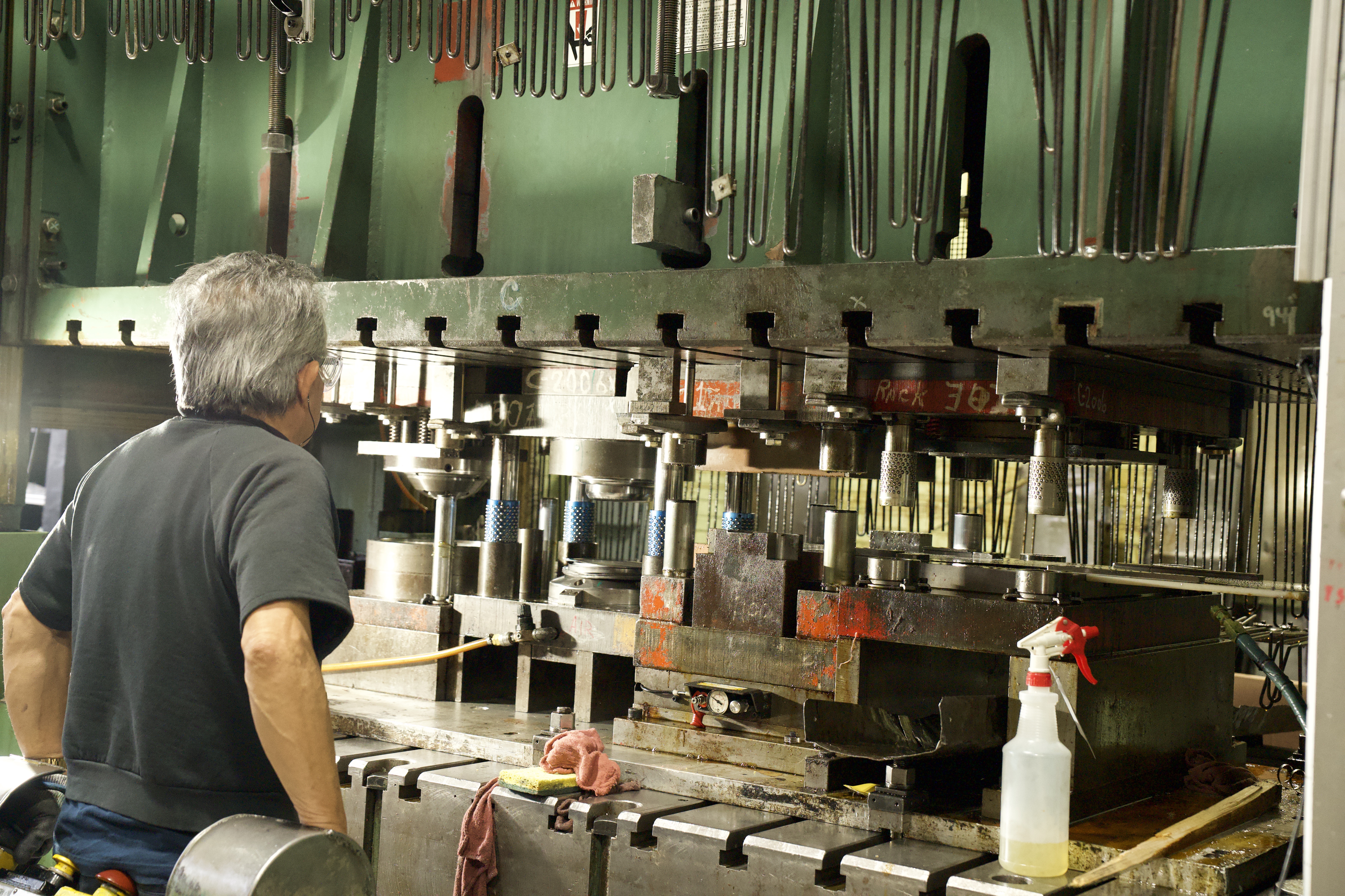 Manor Tool facility, metal stamping press operations in Schiller Park, IL