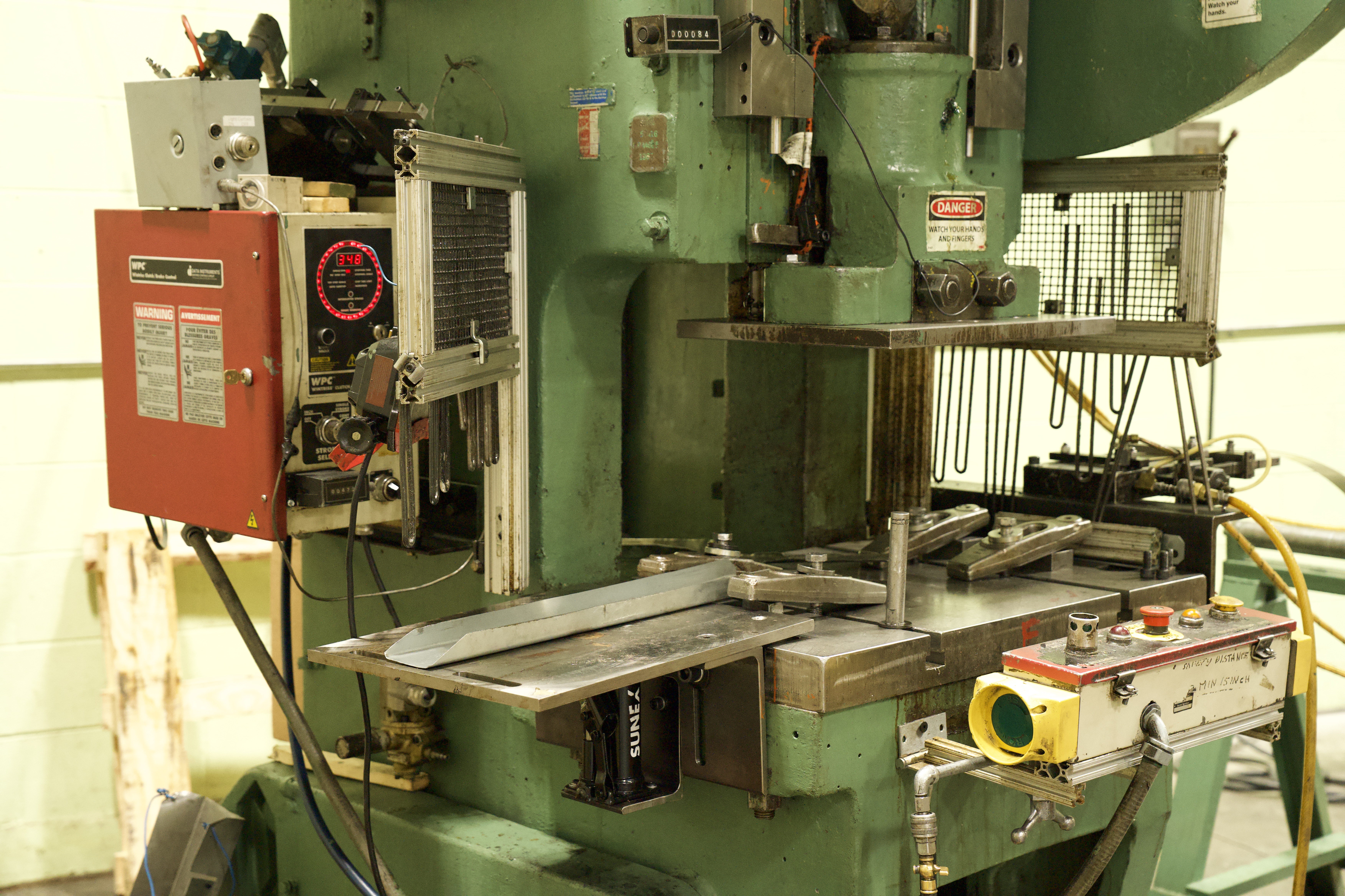 Manor Tool stamping press — energy industry component manufacturing, Schiller Park, IL