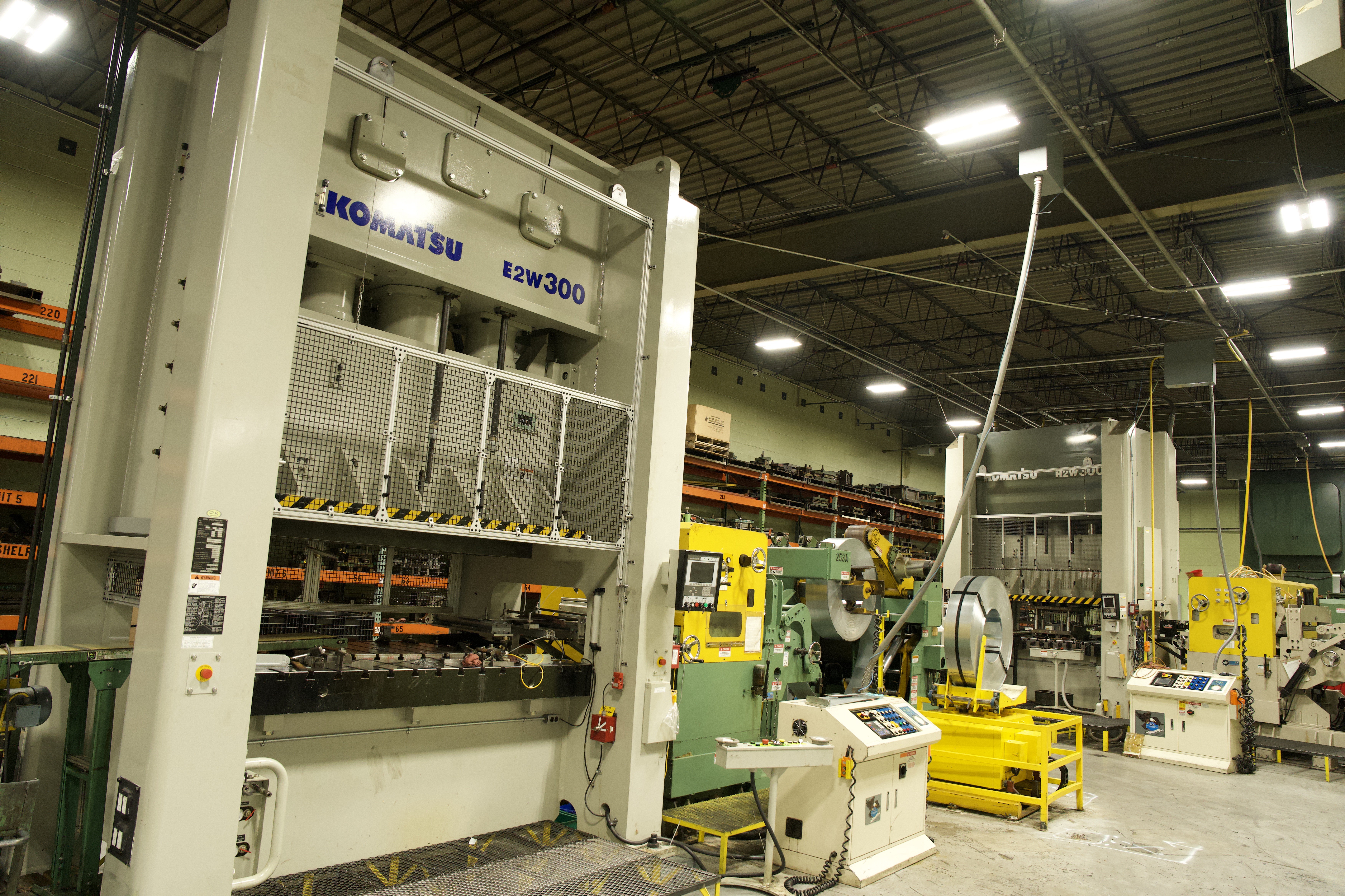 Automotive metal stamping presses at Manor Tool