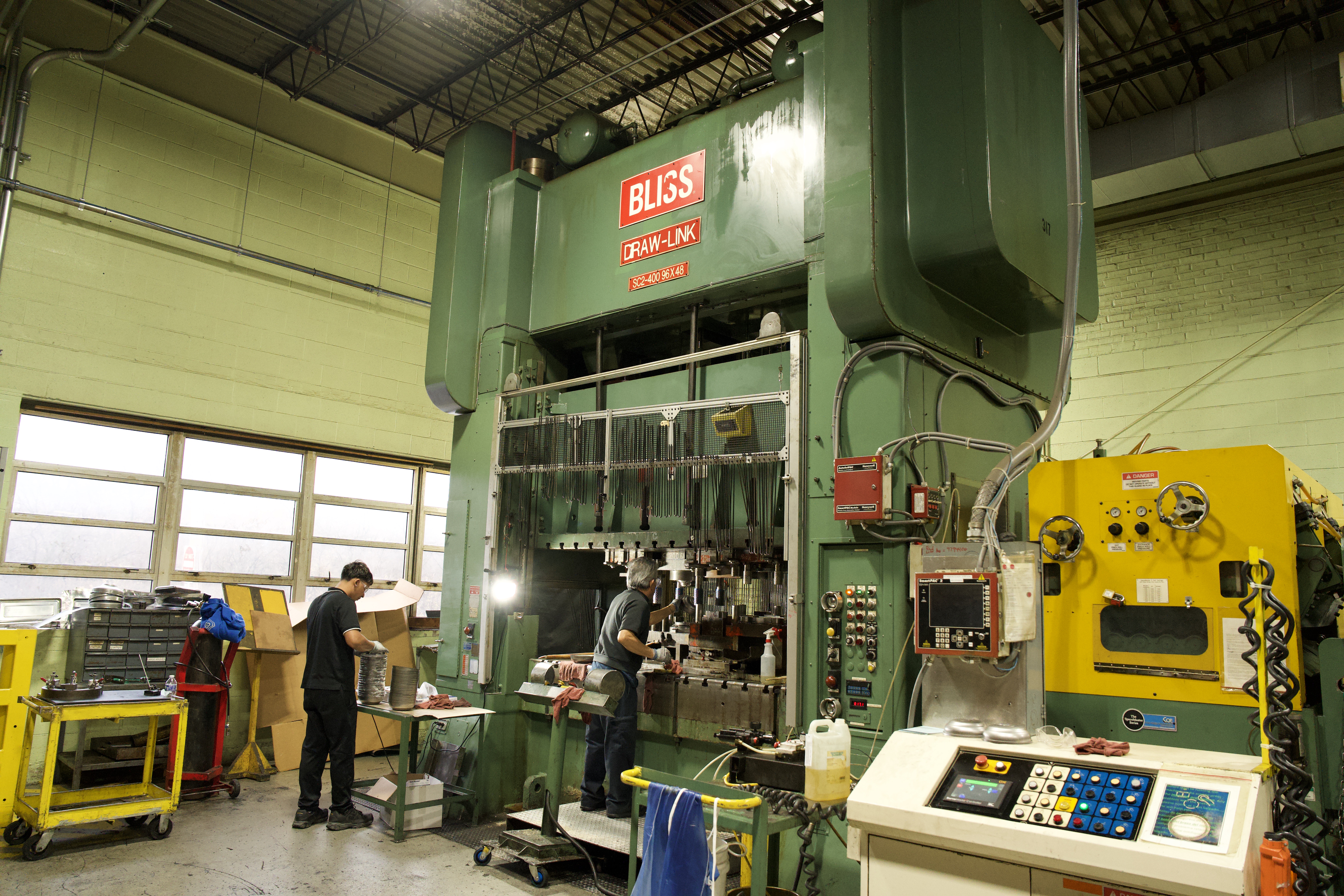 Precision metal stamping for electronics at Manor Tool