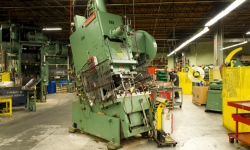 Deep drawn stamping press