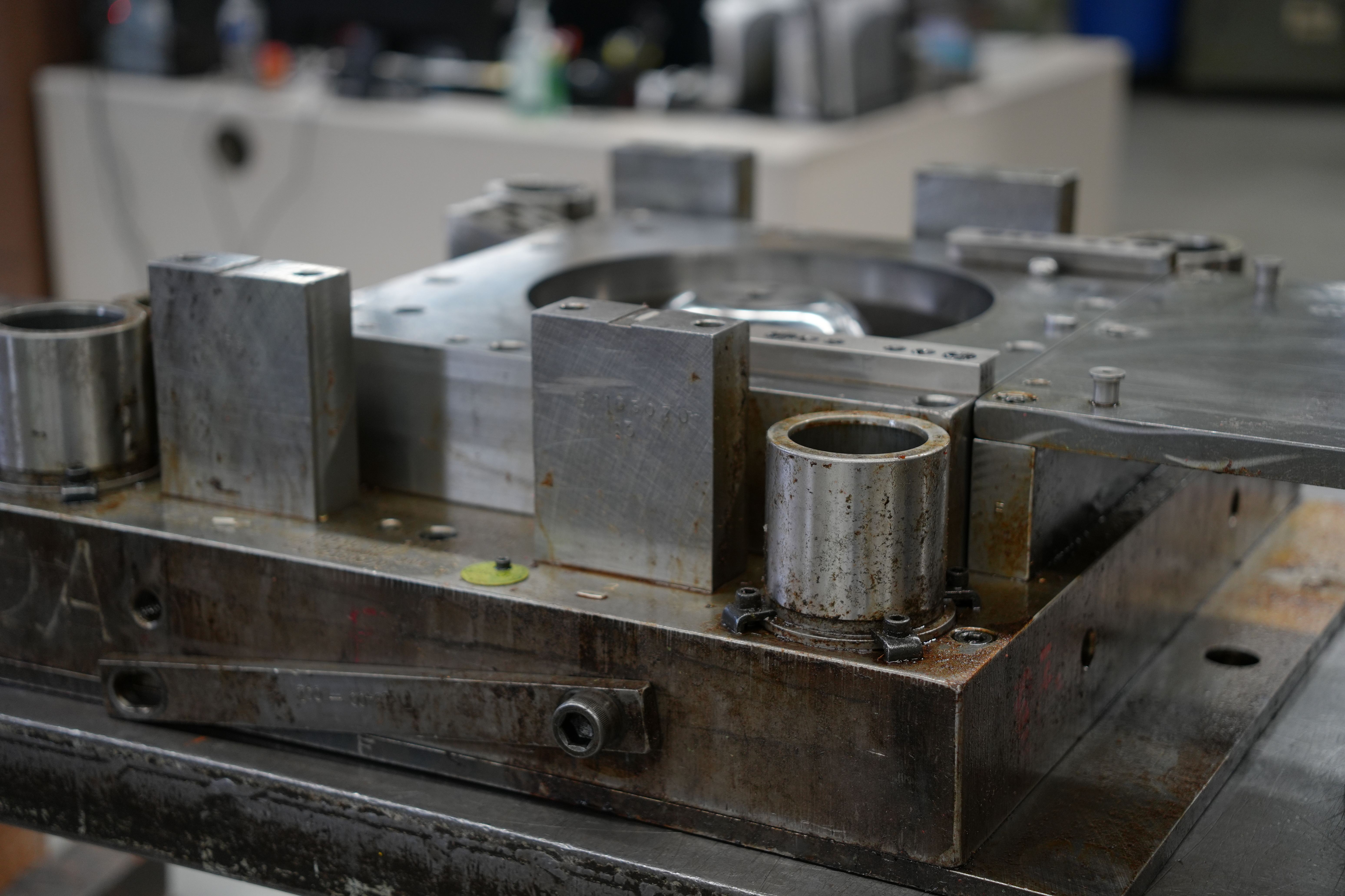In-house custom-built stamping die at Manor Tool