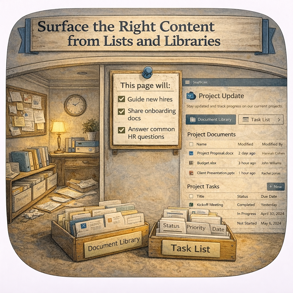 Image of an organized page plan using a home analogy. Image of an organized page plan using a home analogy.