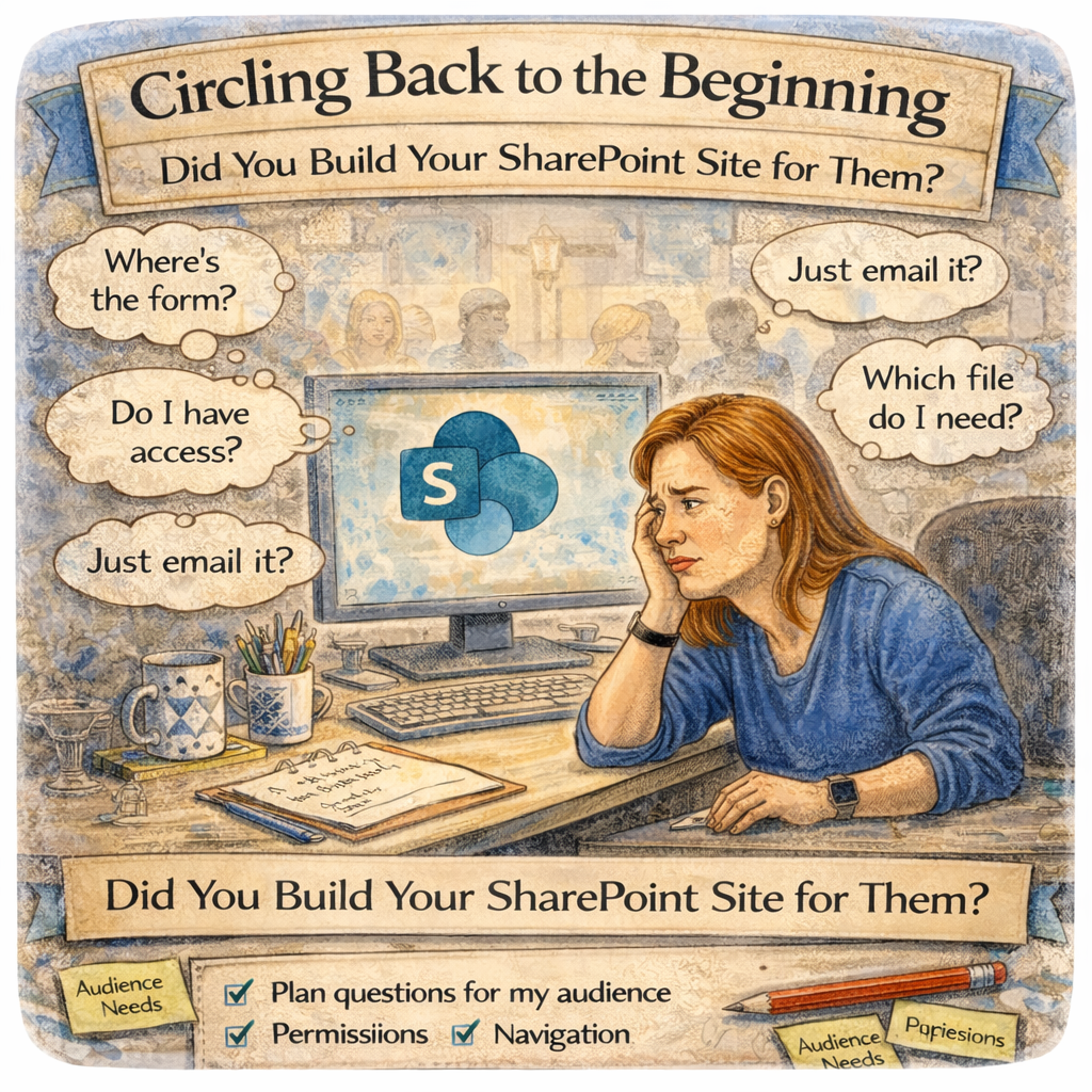 Site owner overwhelmed by ‘Where is the form?’ questions after launch, reminding to build for users. Site owner overwhelmed by ‘Where is the form?’ questions after launch, reminding to build for users.