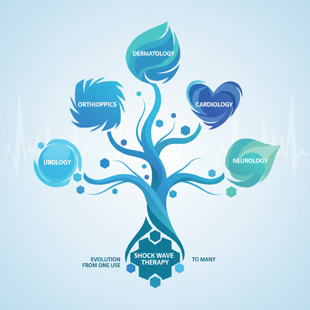 Shockwave uses tree showing all the different clinical areas shockwave is used