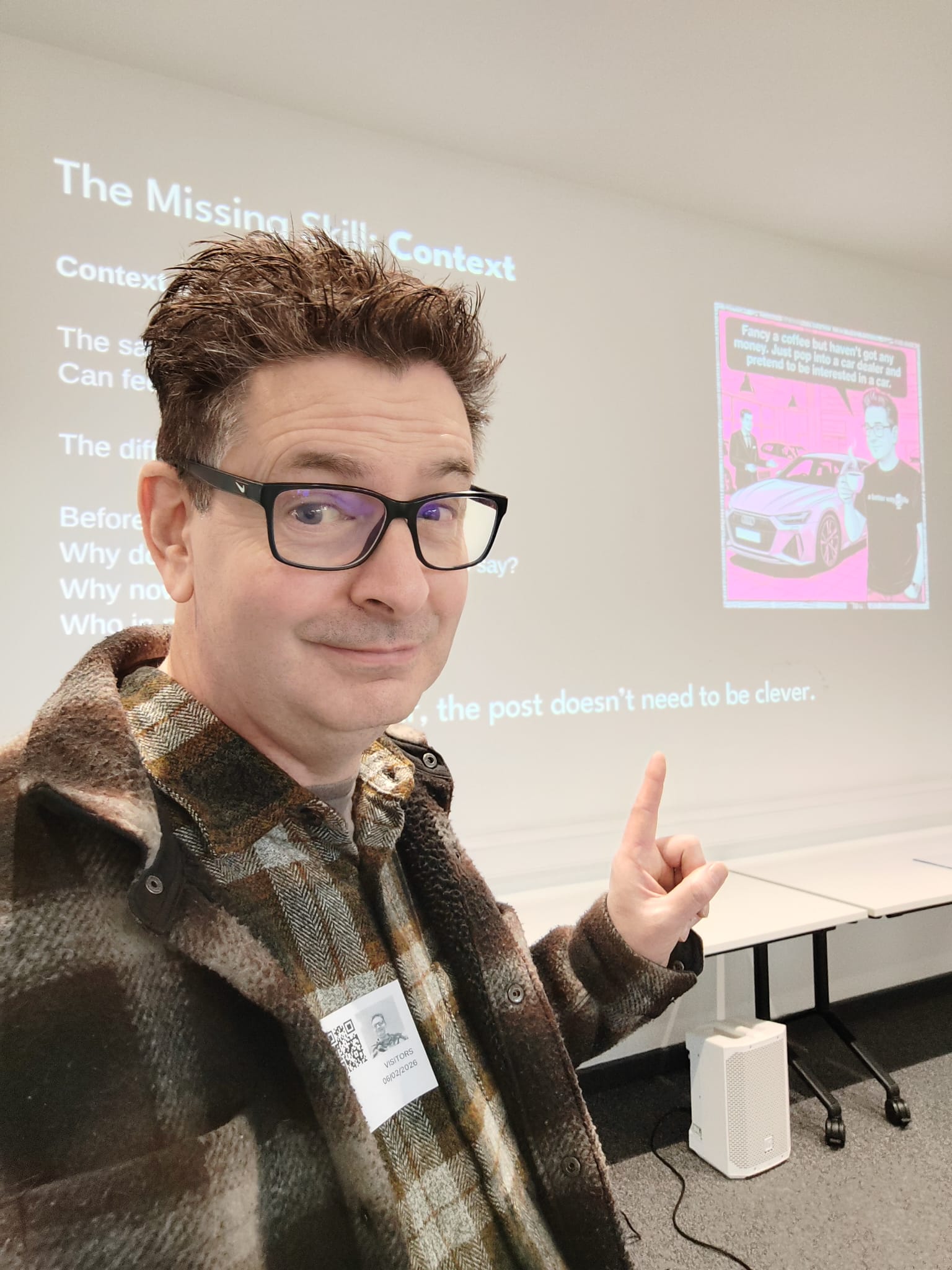 Graham Coath delivering LinkedIn training on site