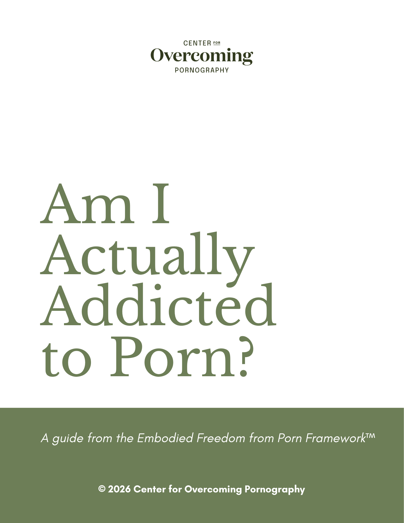 Am I Actually Addicted to Porn? workbook cover