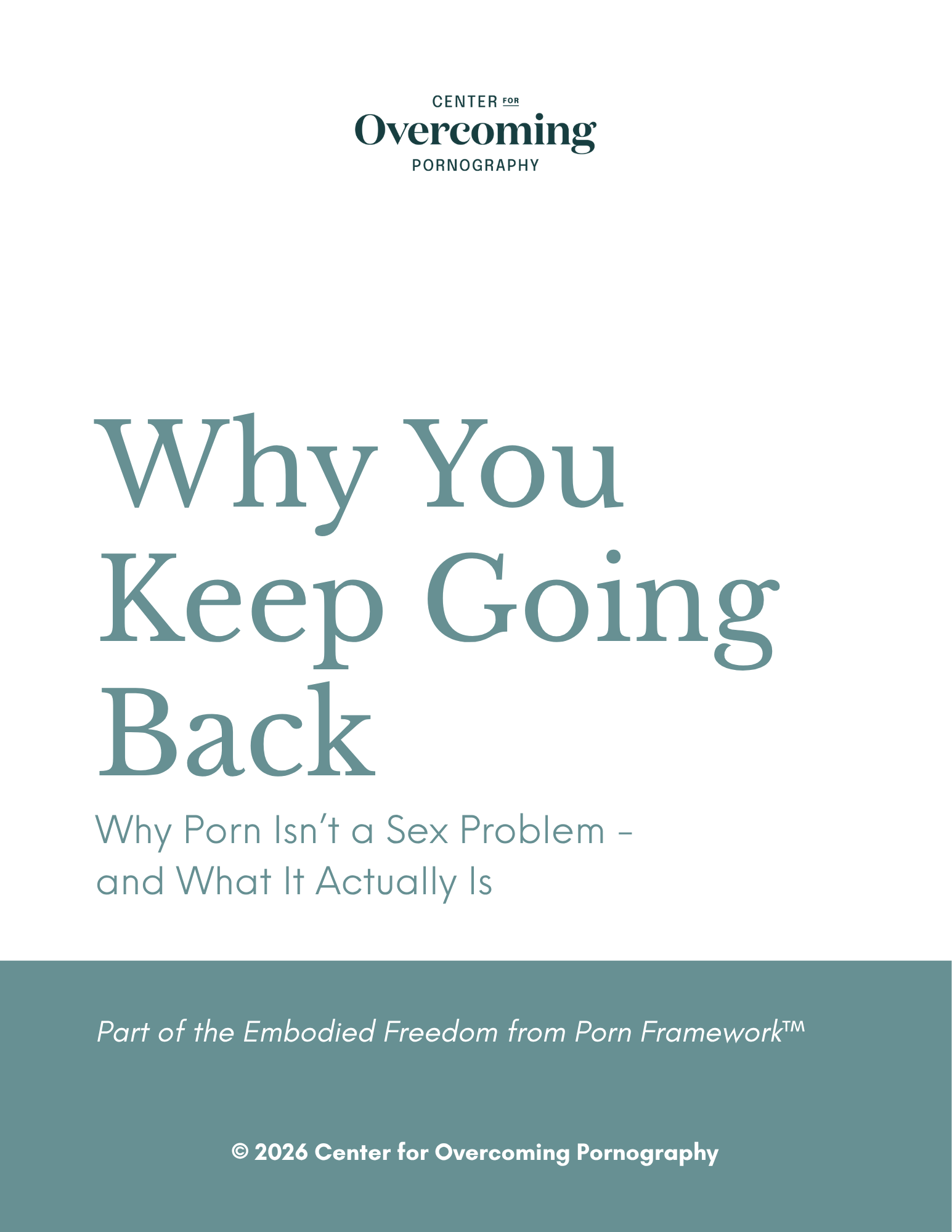 Why You Keep Going Back workbook cover