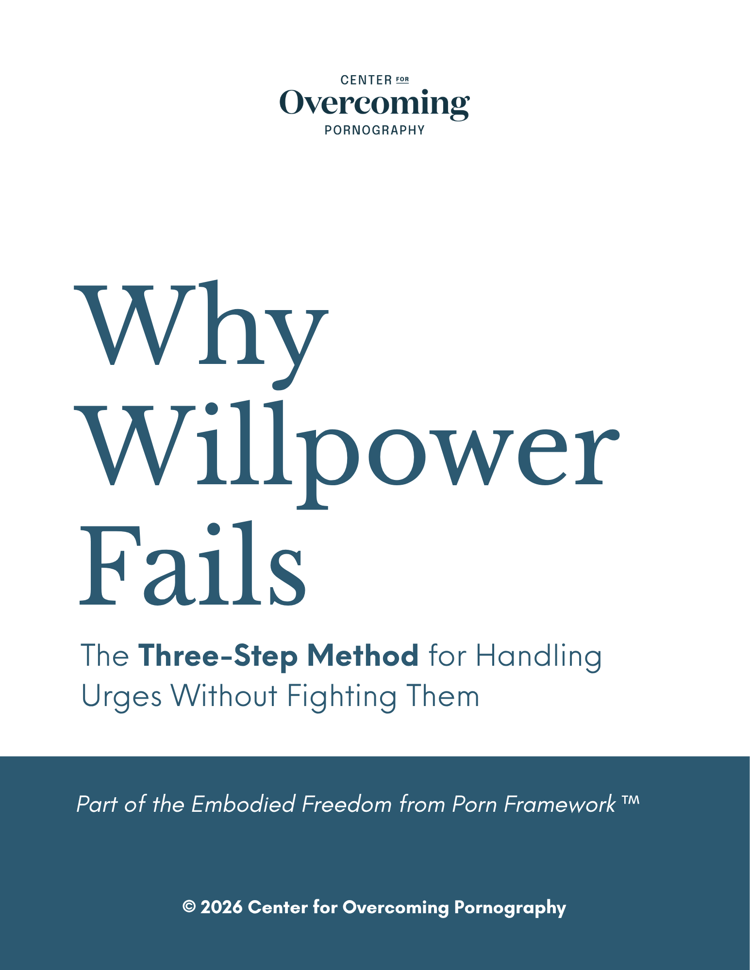 Why Willpower Fails workbook cover