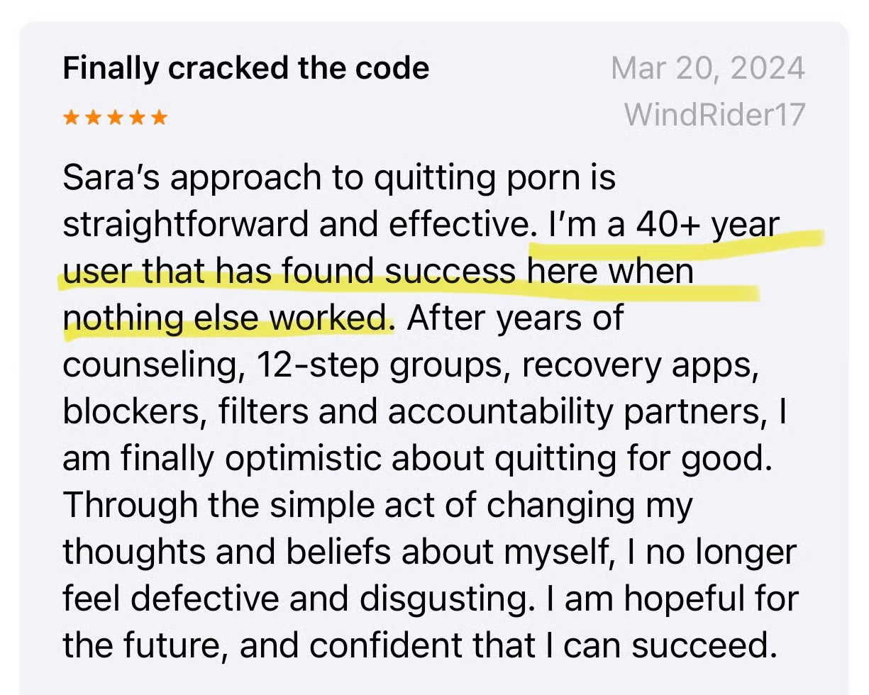 Testimonial: Finally cracked the code