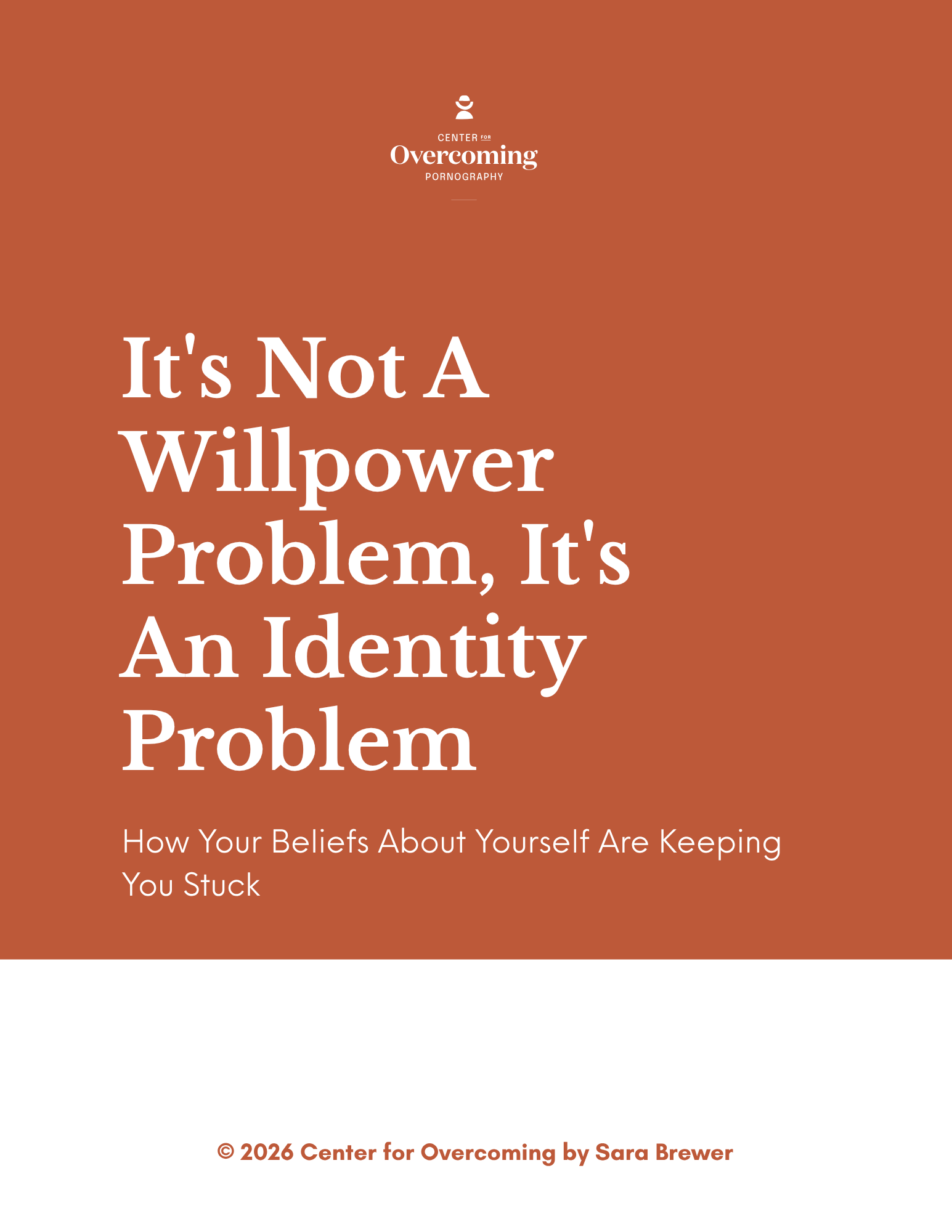 It's Not A Willpower Problem, It's An Identity Problem workbook cover