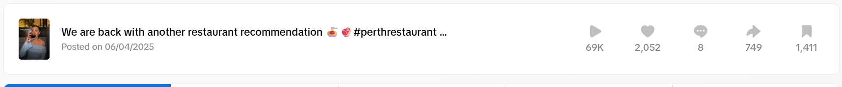 Engagement screenshot showing comment section and reach