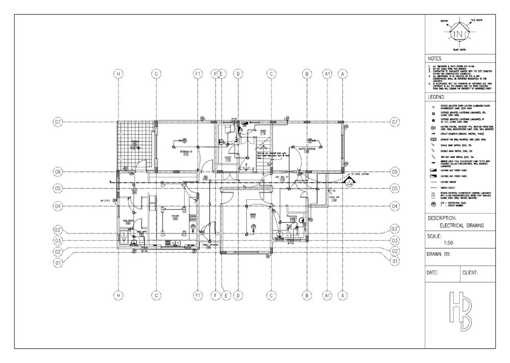 Professional AutoCAD working drawings