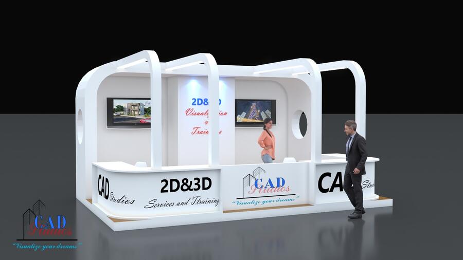 2D and 3D exhibition stand