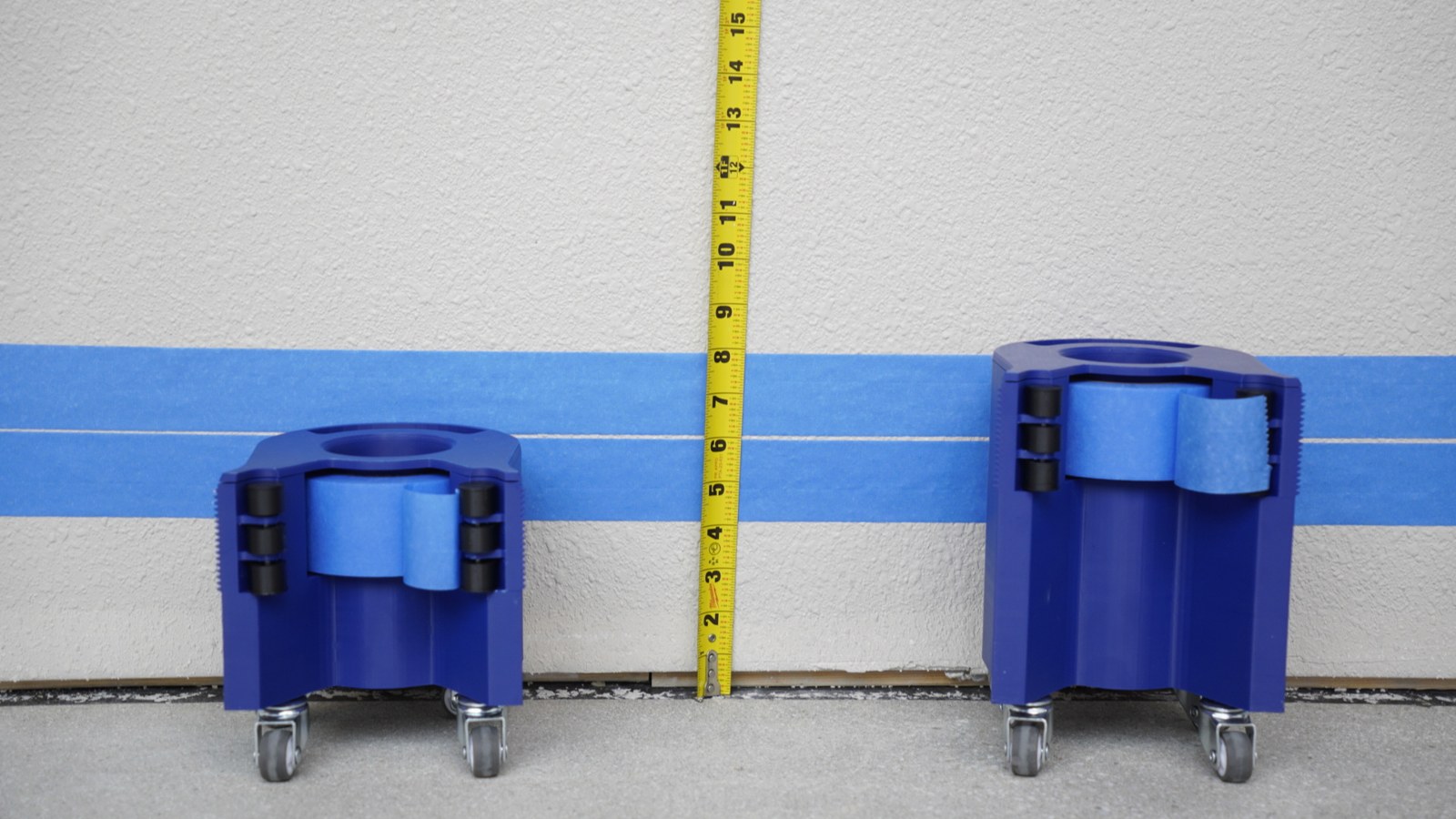 4-inch and 6-inch Tape Caddies for cove masking